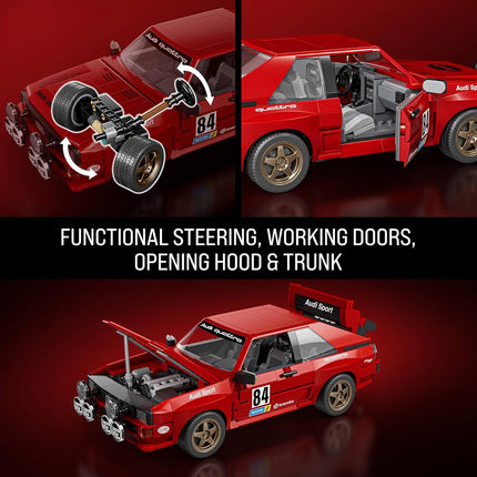 Mattel Brick Shop Hot Wheels '84 Audi Sport Quattro Building Kit