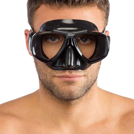 Cressi Focus Scuba Diving Optical Lenses Available Mask - Blue