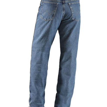 Wrangler Rugged Wear Men's Woodland Thermal Jean ,Stonewashed Denim,32x36