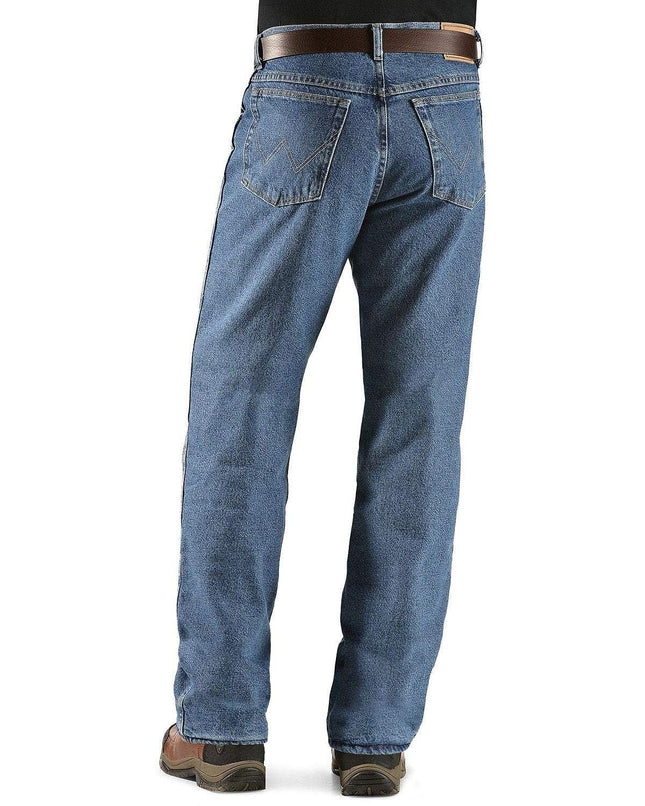 Wrangler Rugged Wear Jean thermique pour homme, Woodland, denim délavé, 32x36