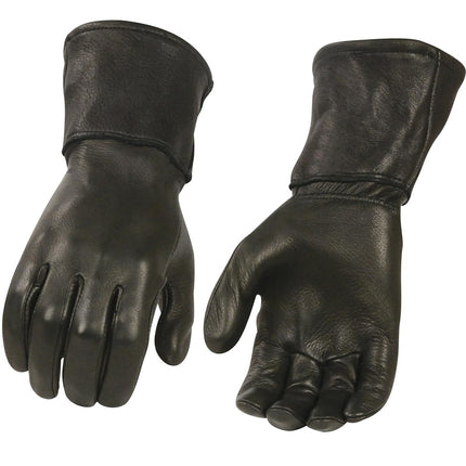 Shaf International G316 Men's Unlined Gauntlet Motorcycle Gloves (Black, XX-Large)