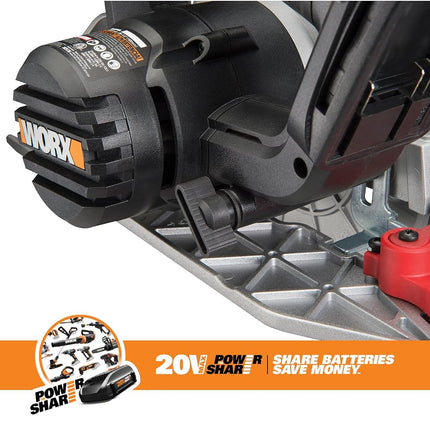 Worx WX530L Exactrack 20V 6-1/2" Circular Saw