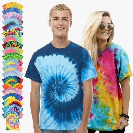 Colortone Tie Dye T-Shirt 6-8 (SM) Evening Sky