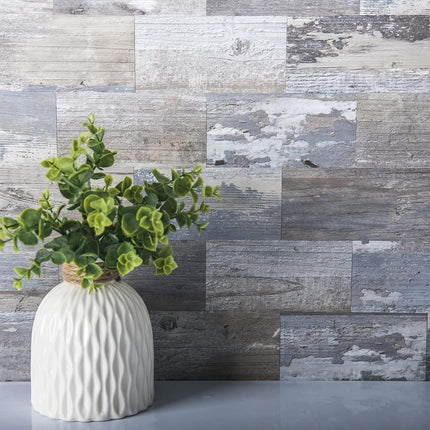Art3d 102-Piece Backsplash Tile Peel and Stick for Stove Kitchen Bathroom Fireplace, Easy Stick on Subway Tile Natural Stone White, 15 x 7.5 CM