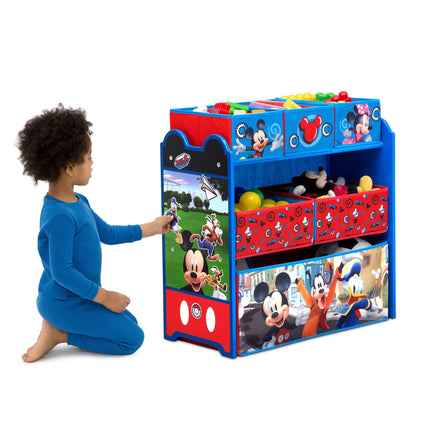 Organizador de Juguetes Delta Children Disney Mickey Mouse con 6 Cestas