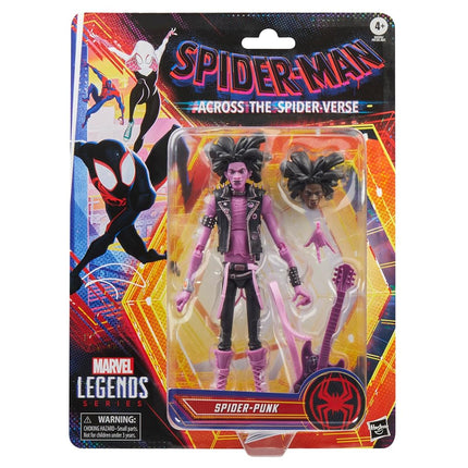 Marvel Legends Series Spider-Punk, Across the Spider-Verse Collectible 6 Inch Action Figure, Red
