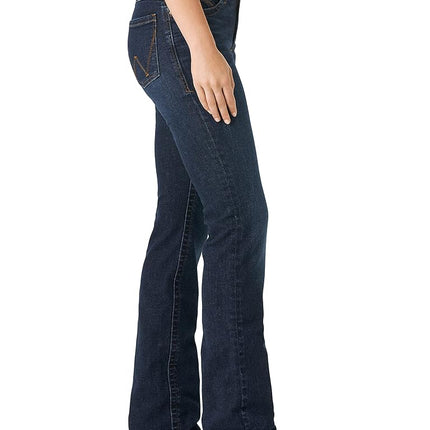 Wrangler Women's Willow Mid Rise Boot Cut Ultimate Riding Jean, Maggie, 7 Long