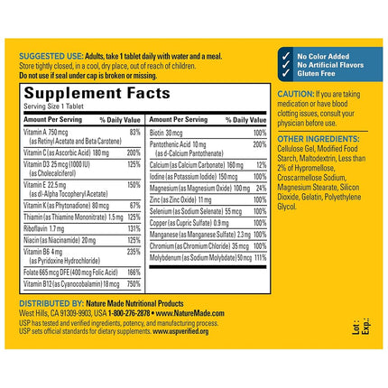 Nature Made Multi For Him Vitamin and Mineral, 90 Tablets