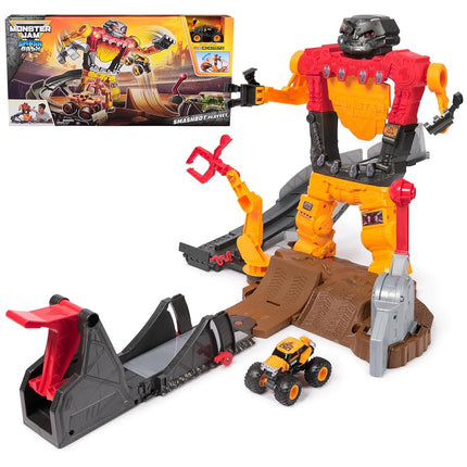 Monster Jam Smash & Bash SmashBot Playset with Lau