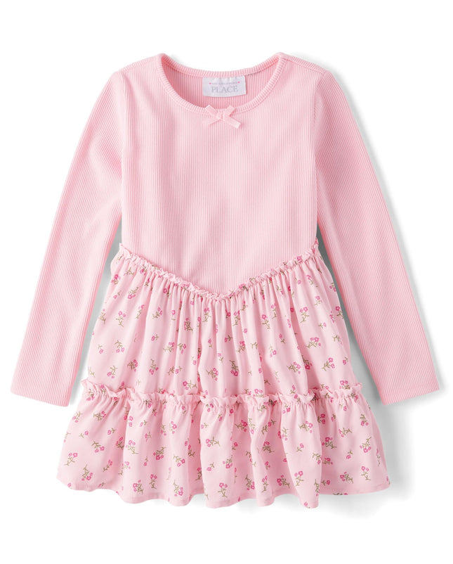 The Children's Place Baby Girls' Floral Smocked Dr