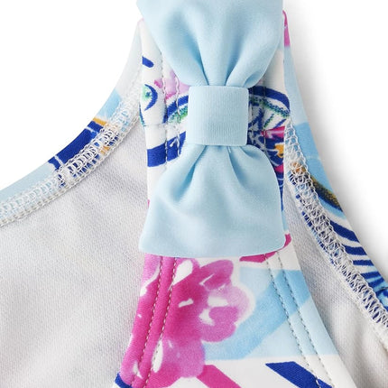 Gymboree Girls' and Toddler One Piece Swimsuit, Bon Voyage, 12-18 Months