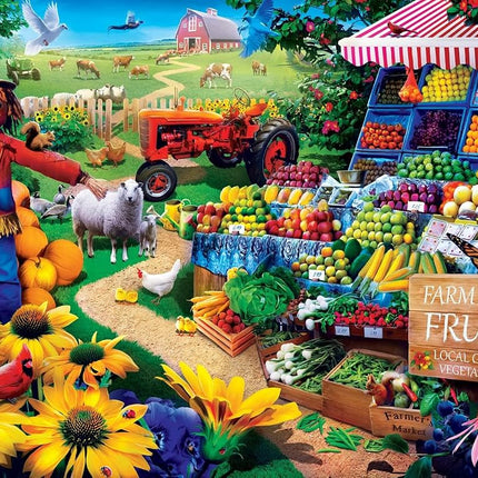Masterpieces 750 Piece Jigsaw Puzzle for Adults and Family - Fresh Farm Fruit - 18"x24"