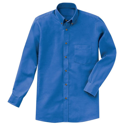 Red Kap Men's Poplin Dress Shirt, Royal Blue, XXL