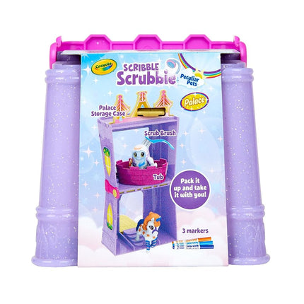 Crayola Scribble Scrubbie Peculiar Pets, Palace Playset with Unicorn and Yeti, Gift, Ages 3, 4, 5, 6