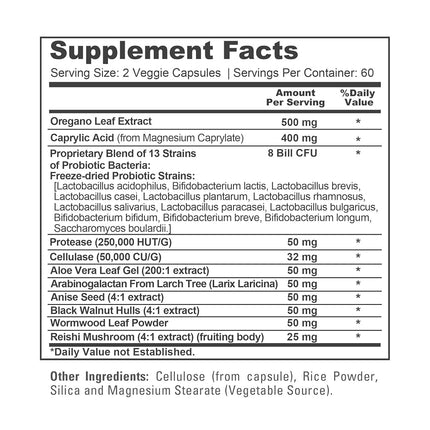 CandiHealth Complex (Non-GMO, Gluten-Free, Vegan) 120 Veggie Capsules