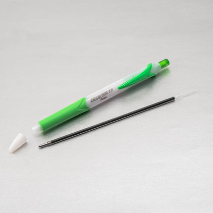 Pentel GlideWrite Ballpoint Pen with TechniFlo Ink, (1.0mm) Medium Line, Lime Green Ink, Box of 12 Pens (BX910-K)