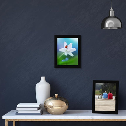 Americanflat A5 Picture Frames in Black - Engineered Wood with Shatter Resistant Glass - Horizontal and Vertical Formats for Wall and Tabletop - 14.8x21 cm