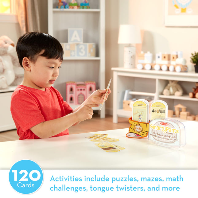Melissa & Doug Smarty Pants Preschool Card Set (Educational Trivia Card Game, Developed with Educators, 120 Cards)