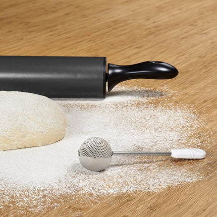 OXO 1114500 Good Grips Baker’s Dusting Wand for Sugar, Flour and Spices, Stainless Steel