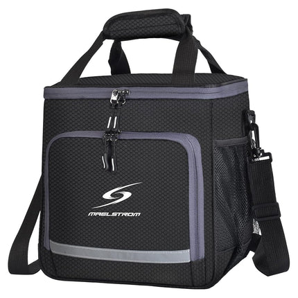 Maelstrom Lunch Box for Men,Insulated Lunch Bag Women/Men,Leakproof Lunch Cooler Bag,Lunch Tote Bag for Work School,Small,Black