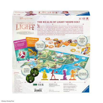 Ravensburger Chronicles of Light Darkness - Falls Disney - Family Board Game for Kids Ages 8+ - Mesh Accredited