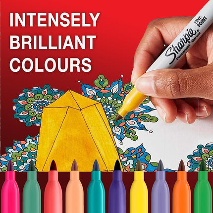 Sharpie Permanent Markers, Fine Tip Box of 12