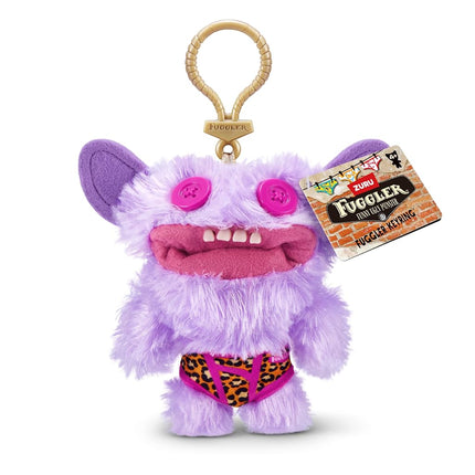 Fuggler Key Rings Series 4 by ZURU, 5 inch Funny Ugly Monster, Plush, Collectible, Toy (3 Pack, random assortment)