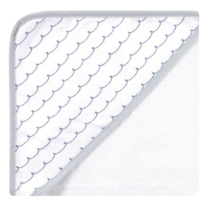Hudson Baby Unisex Baby Cotton Rich Hooded Towels, Sailor Elephant, One Size