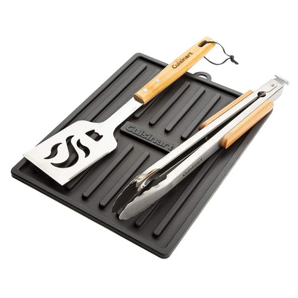 Mupoo BBQ Grill Mat, 5 Teflon Grill Mats + 1 Silicone Brush, Reusable with Non-Stick Coating, Suitable for Gas/Charcoal Electric Barbecue (40 x 33 cm, Black), Orange