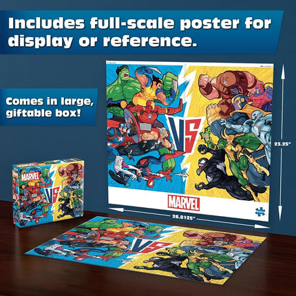 Buffalo Games - Marvel Comics VS Heroes vs - 1000 Piece Puzzle for Adults