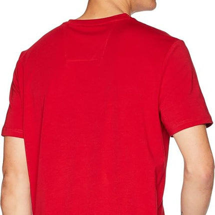 Nautica mensShort Sleeve Solid Slim Fit V-Neck T-Shirt Short Sleeve T-Shirt - red - XL