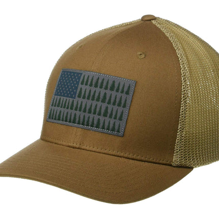 Columbia Mesh Tree Flag Ball Cap, Delta, Large/X-L