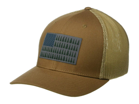 Columbia Mesh Tree Flag Ball Cap, Delta, Large/X-L
