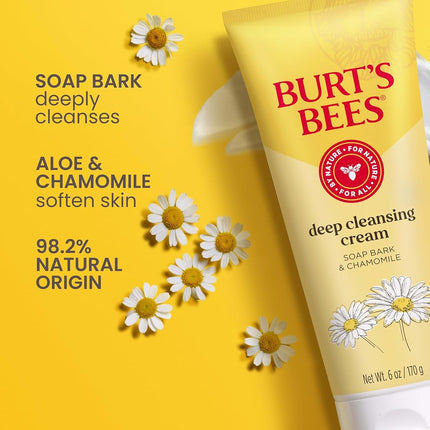 Burt's Bees Soap Bark & Chamomile Deep Cleansing Cream Soap, 6 oz