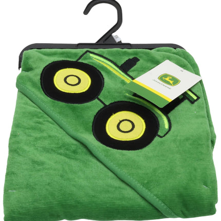 John Deere Serviette à capuche tracteur pour bébé garçon, Vert, Taille unique
