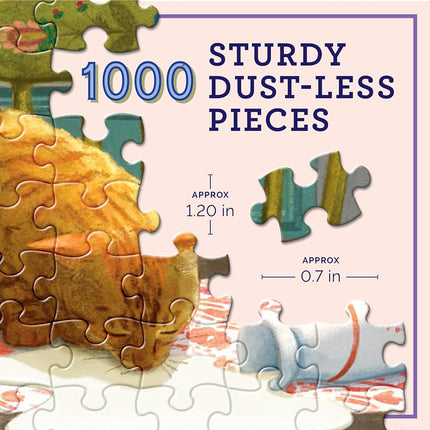 eeBoo PZT116 Kitchen in Spring Jigsaw Puzzle for Adults, 1000 Piece Recycled Cardboard and Vegetable Ink