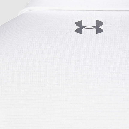 Under Armour Tech Men's Polo Shirt,White/Graphite,Medium
