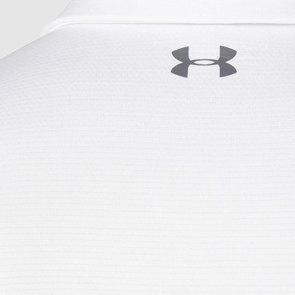 Under Armour Tech Men's Polo Shirt,White/Graphite,Small
