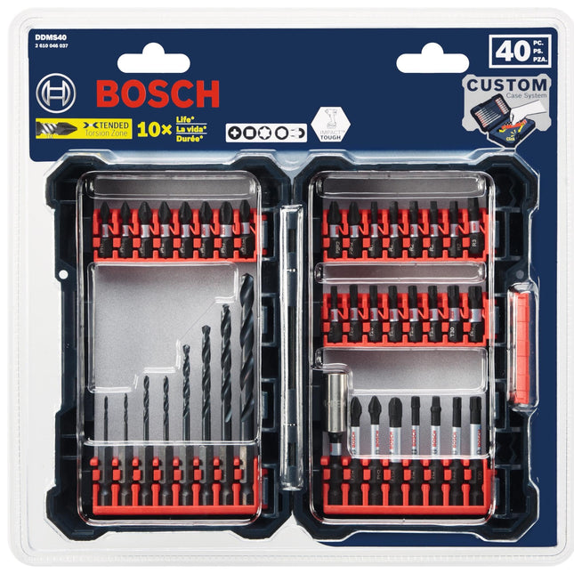 BOSCH DDMS40 40-Piece Assorted Impact Tough Drill 