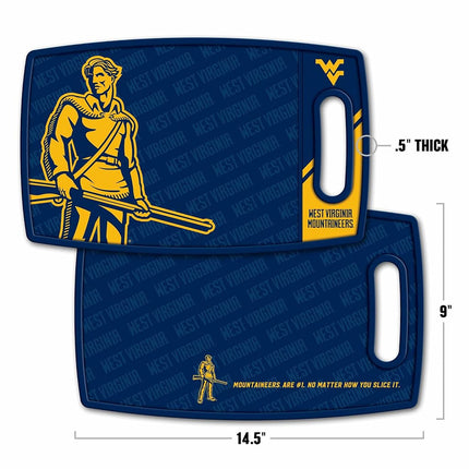 YouTheFan NCAA West Virginia Mountaineers Logo Series Cutting Board