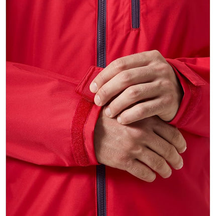 Helly-Hansen Men's Crew Hooded Jacket 2.0, 162 Red, X-Large