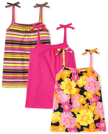 The Children's Place 3 Pack Girls Sleeveless Tie S