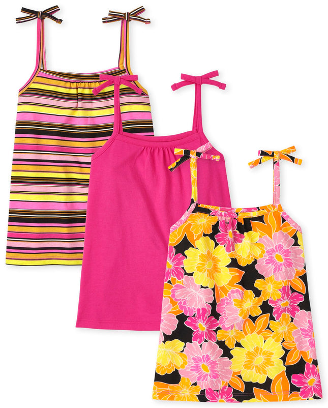 The Children's Place 3 Pack Girls Sleeveless Tie S