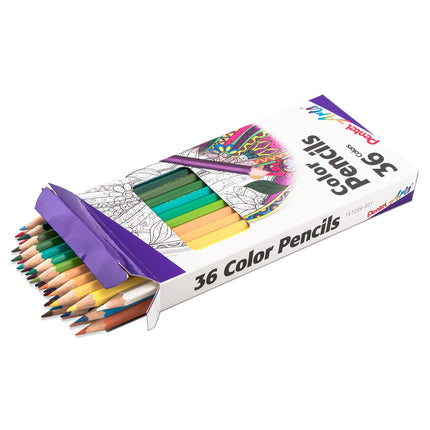 Pentel ARTS Pencils 36/P ASST, Assorted Colors, 36 Pack