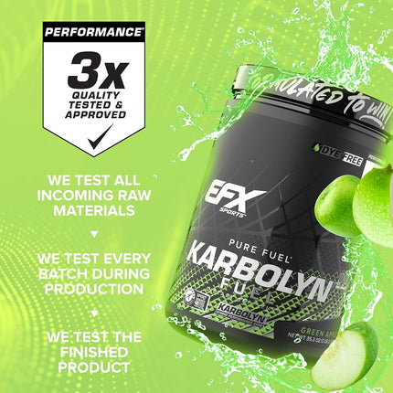 EFX Sports Karbolyn Performance Carb Fuel, Green Apple, 35.3 Ounce