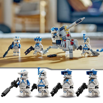 LEGO Star Wars 75345 501st Clone Troopers Battle Pack Set - Collectible Building Toy with an AV-7 Cannon & 4 Minifigures - Gift for 6+ Year Old Boys & The Clone Wars Fans