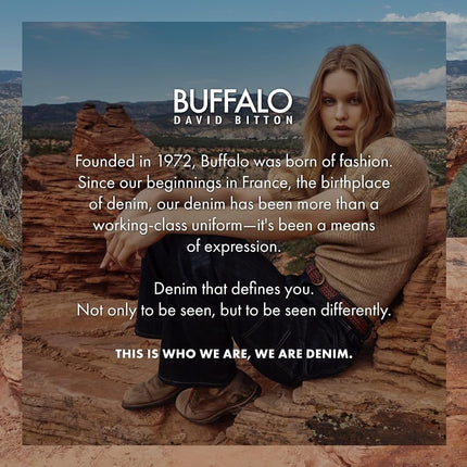 Buffalo David Bitton Shorts de mezclilla súper altos Joanna para mujer, Indigo, 32