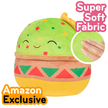 Squishmallows Peluche de Aguacate de 8 pulgadas, Gideon, Guacamole – Jazwares oficial – Peluche suave y lindo para niños, coleccionistas y regalos – Almohada suave y adorable para jugar y decorar