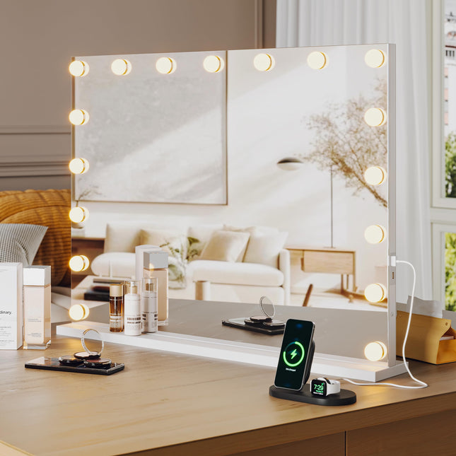 Vanity Mirror with Lights, Large Hollywood Lighted