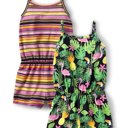 The Children's Place, Black stripe / tropical, 12-18 Monate